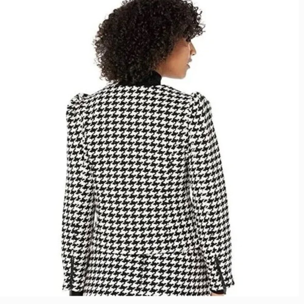 Vince Camuto Moto Houndstooth Jacket XXL, EUC MSRP $149 - Picture 6 of 9